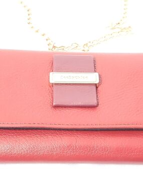 See By Chloe Red Leather Chain Wallet